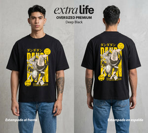 Lo Paranormal Cotidiano | Ritual Paranormal #04574 - Playera Oversized Premium | Deep Black - Foto en modelo