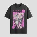 Playera urbana de anime y gaming ExtraLife MX, corte Standard Fit unisex ligero y transpirable en color Deep Black y Pure White, ropa de uso diario para gym y casual.