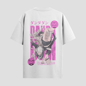 Playera urbana de anime y gaming ExtraLife MX, corte Standard Fit unisex ligero y transpirable en color Deep Black y Pure White, ropa de uso diario para gym y casual.