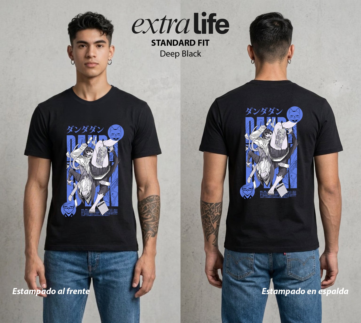 Lo Paranormal Cotidiano | Guardianes del Oculto #04579 - Playera Standard Fit | Deep Black - Foto en modelo