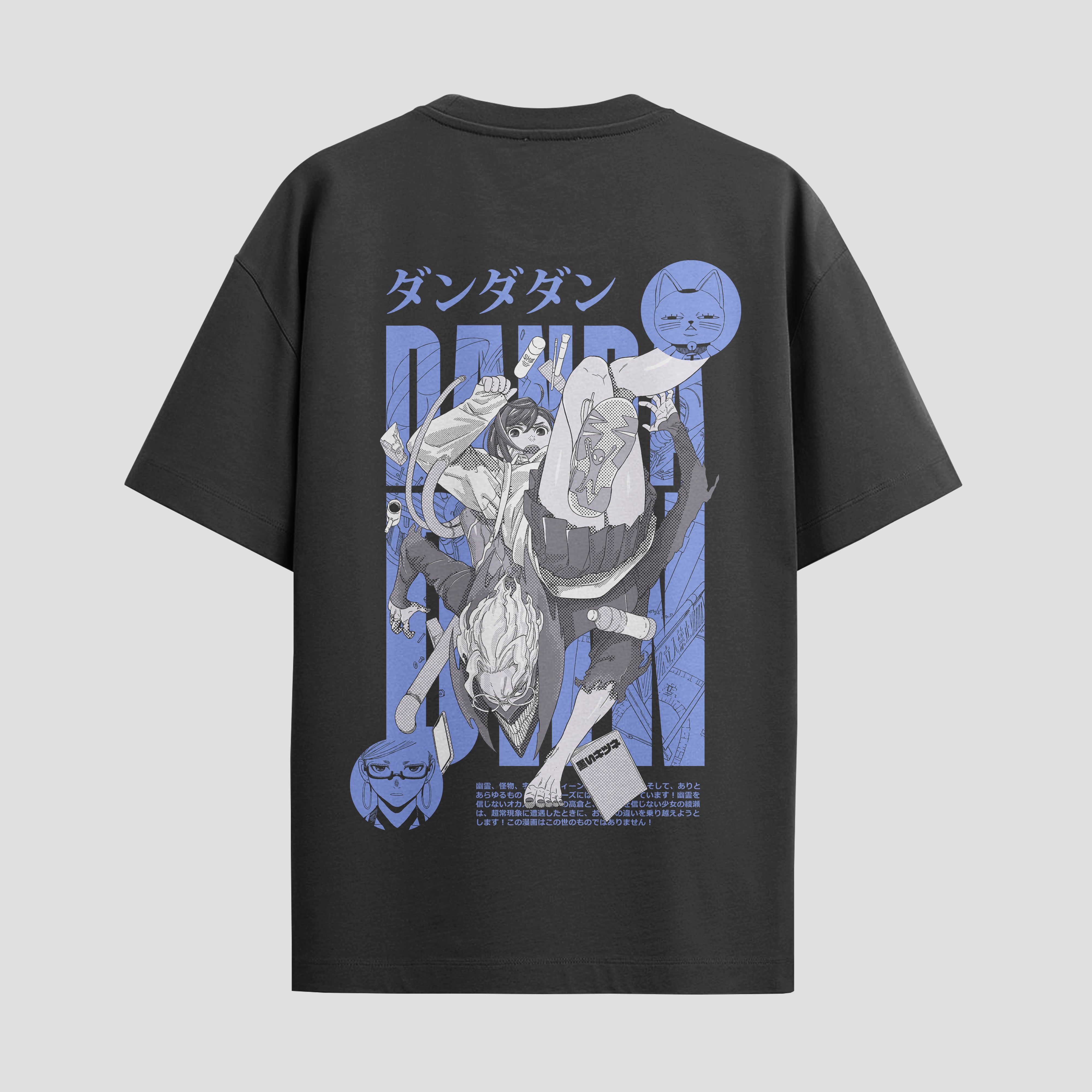 Playera urbana de anime y gaming ExtraLife MX, corte Standard Fit unisex ligero y transpirable en color Deep Black y Pure White, ropa de uso diario para gym y casual.