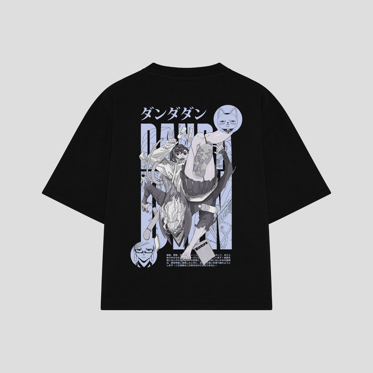 Playera streetwear premium de anime y gaming ExtraLife MX, corte oversized drop shoulder ligero y fresco en color Deep Black y Off-White, moda urbana mexicana de culto.