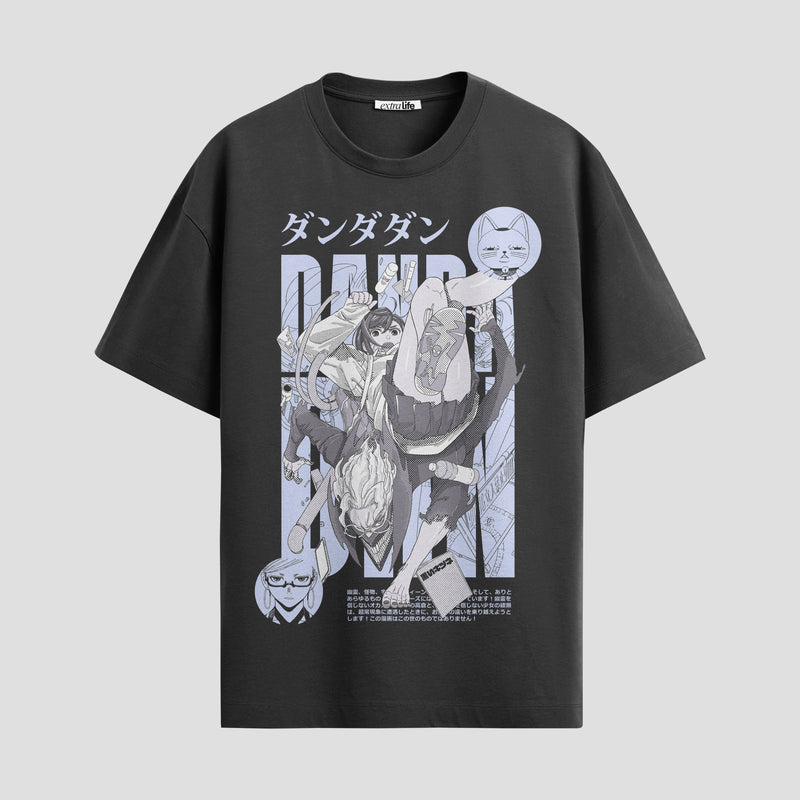 Playera urbana de anime y gaming ExtraLife MX, corte Standard Fit unisex ligero y transpirable en color Deep Black y Pure White, ropa de uso diario para gym y casual.