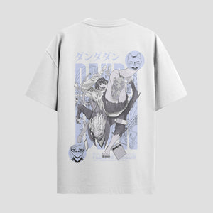 Playera urbana de anime y gaming ExtraLife MX, corte Standard Fit unisex ligero y transpirable en color Deep Black y Pure White, ropa de uso diario para gym y casual.
