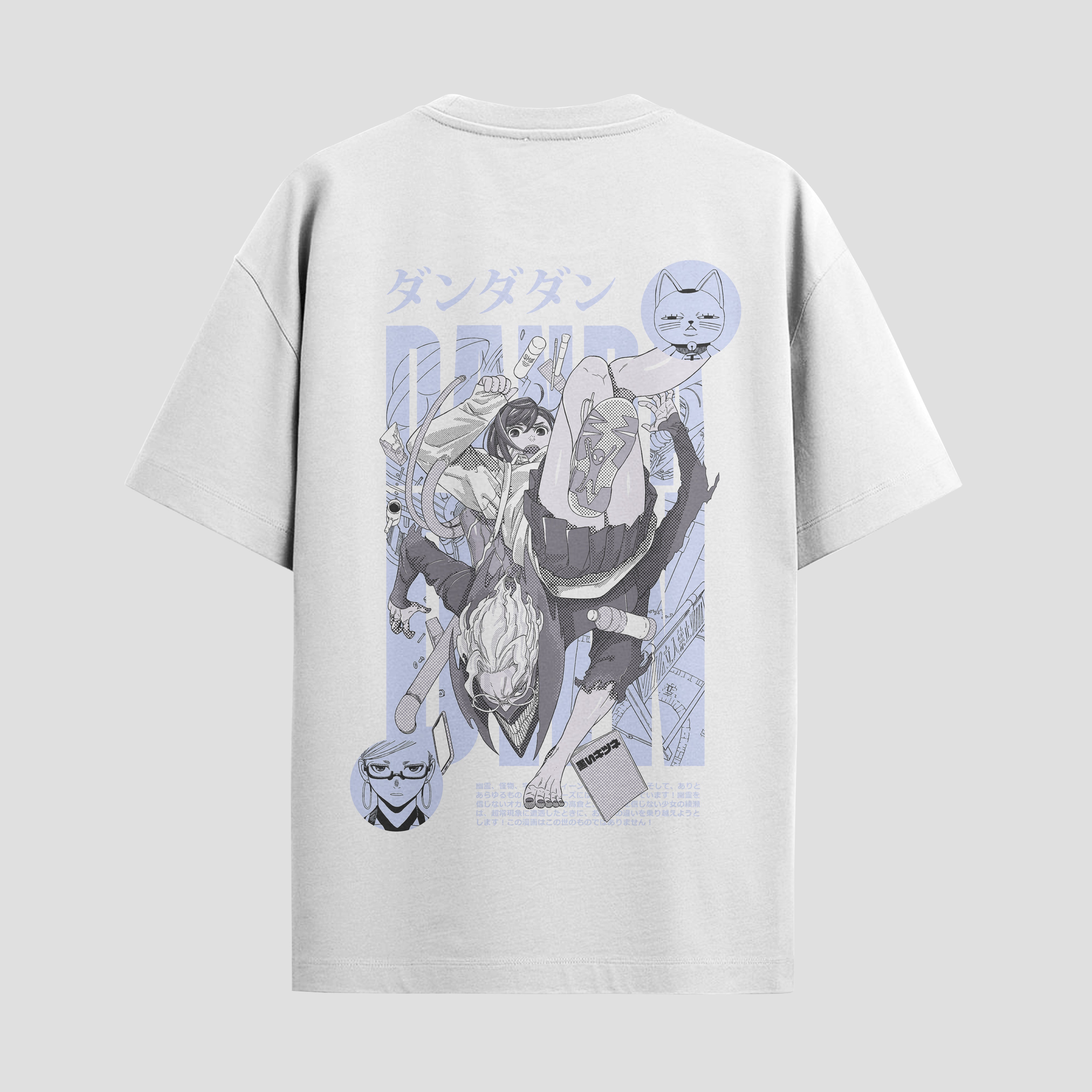 Playera urbana de anime y gaming ExtraLife MX, corte Standard Fit unisex ligero y transpirable en color Deep Black y Pure White, ropa de uso diario para gym y casual.