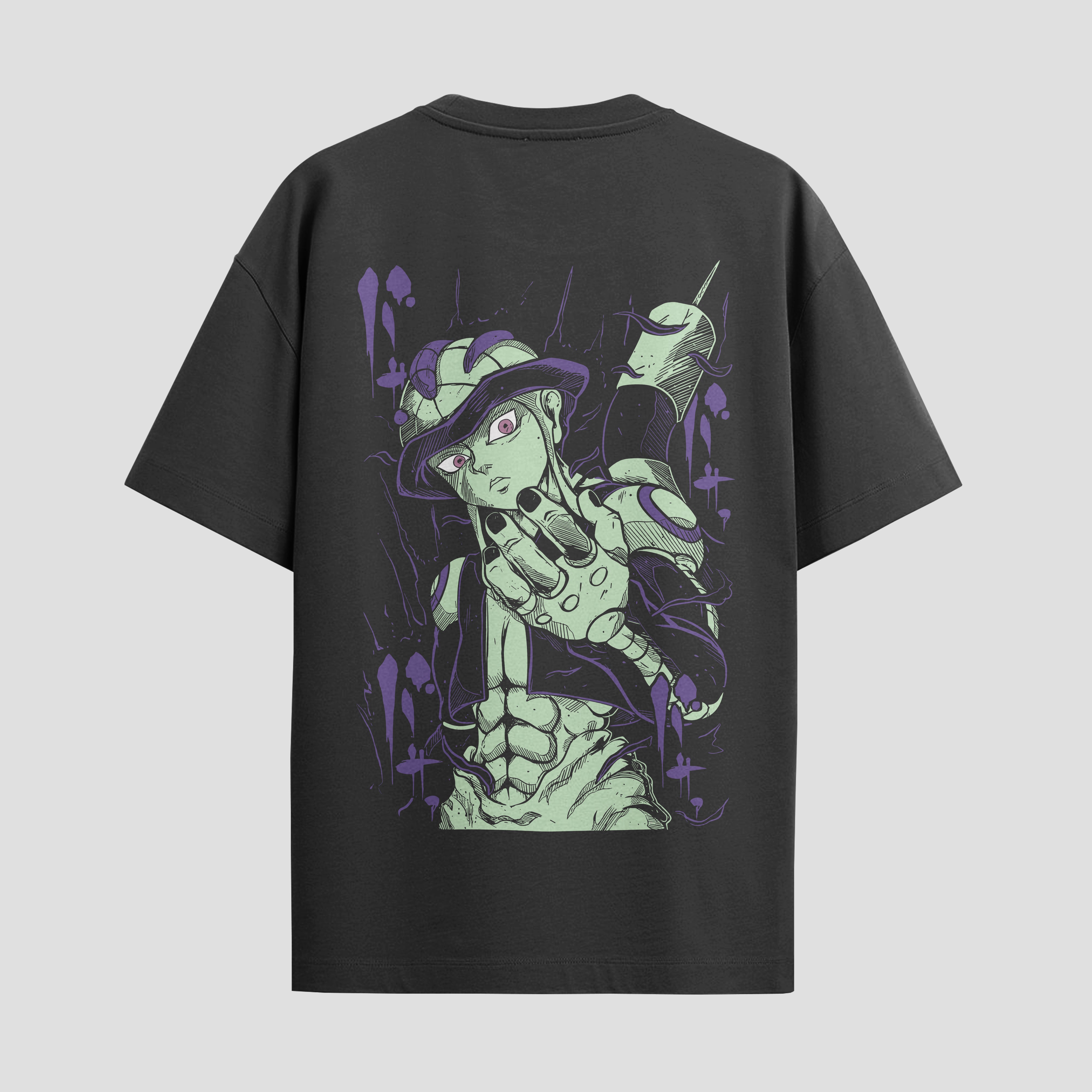 Playera urbana de anime y gaming ExtraLife MX, corte Standard Fit unisex ligero y transpirable en color Deep Black y Pure White, ropa de uso diario para gym y casual.