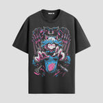 Playera urbana de anime y gaming ExtraLife MX, corte Standard Fit unisex ligero y transpirable en color Deep Black y Pure White, ropa de uso diario para gym y casual.