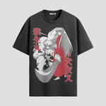 Playera urbana de anime y gaming ExtraLife MX, corte Standard Fit unisex ligero y transpirable en color Deep Black y Pure White, ropa de uso diario para gym y casual.