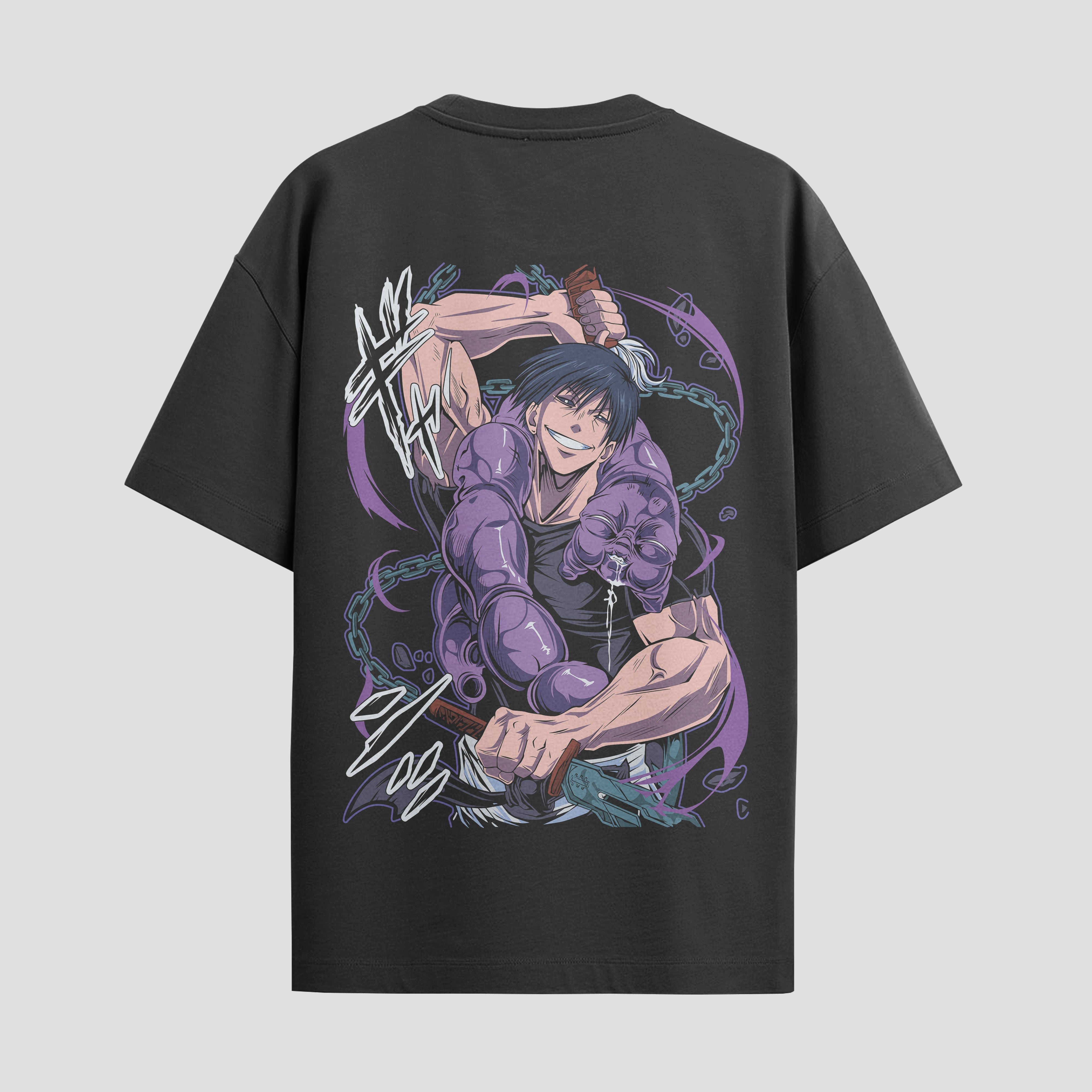 Playera urbana de anime y gaming ExtraLife MX, corte Standard Fit unisex ligero y transpirable en color Deep Black y Pure White, ropa de uso diario para gym y casual.
