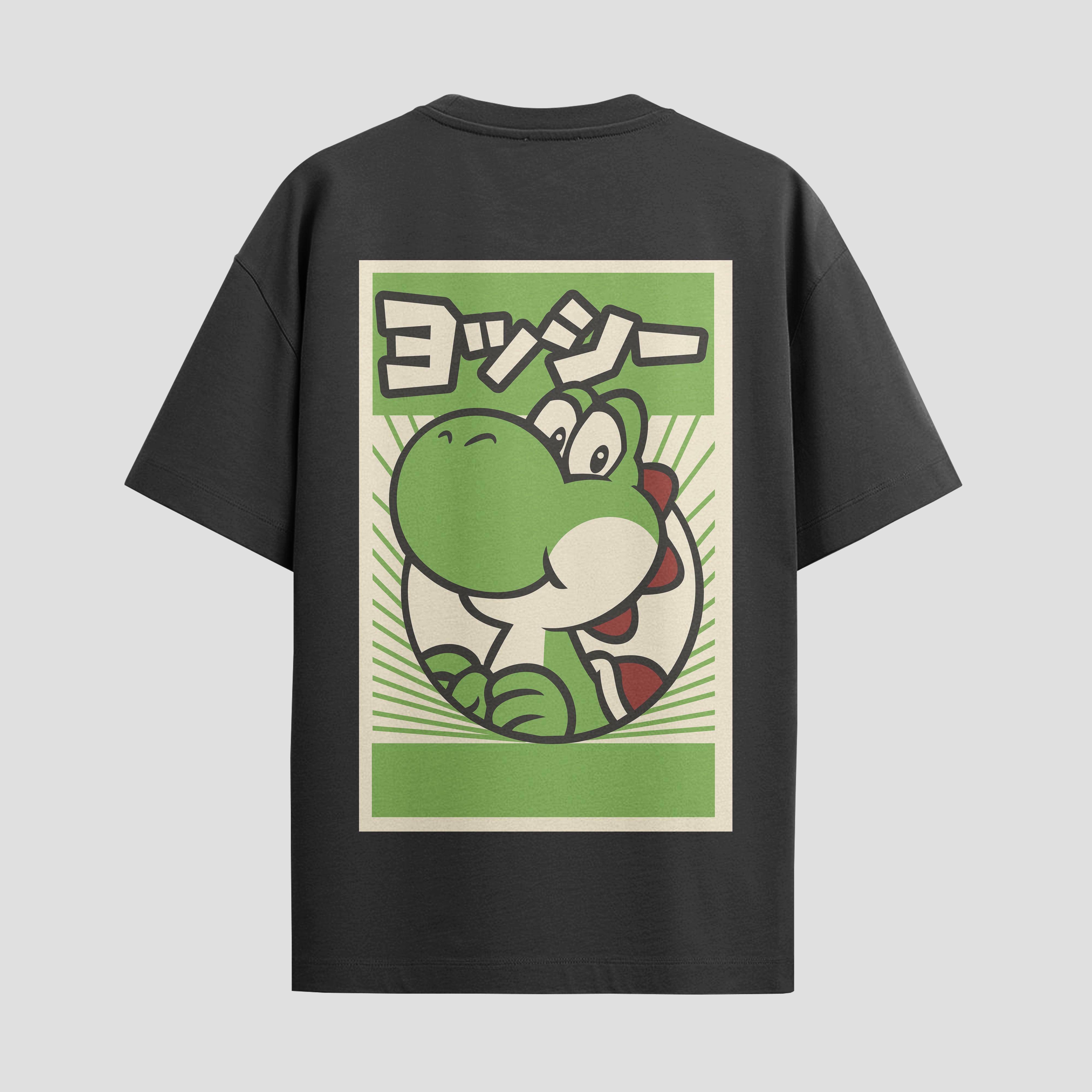 Playera urbana de anime y gaming ExtraLife MX, corte Standard Fit unisex ligero y transpirable en color Deep Black y Pure White, ropa de uso diario para gym y casual.
