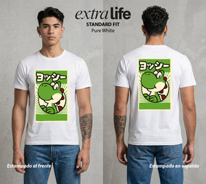 El Reino del Fontanero | Dinosaurio del Fontanero #04596 - Playera Standard Fit | Pure White - Foto en modelo