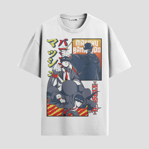 Playera urbana de anime y gaming ExtraLife MX, corte Standard Fit unisex ligero y transpirable en color Deep Black y Pure White, ropa de uso diario para gym y casual.