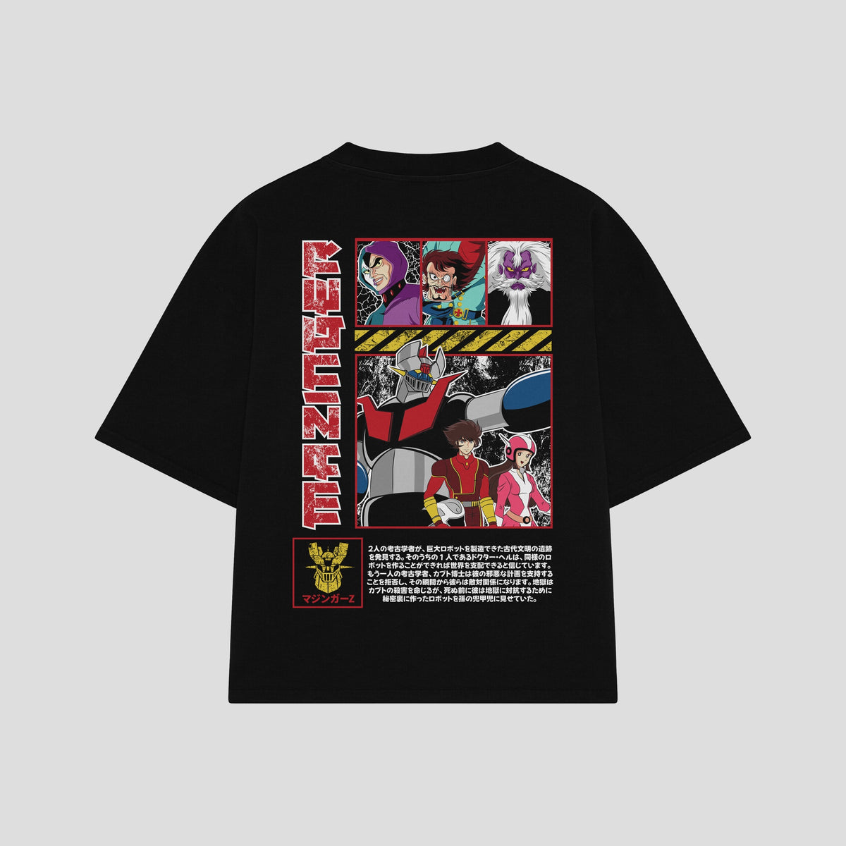 Playera streetwear premium de anime y gaming ExtraLife MX, corte oversized drop shoulder ligero y fresco en color Deep Black y Off-White, moda urbana mexicana de culto.