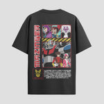 Playera urbana de anime y gaming ExtraLife MX, corte Standard Fit unisex ligero y transpirable en color Deep Black y Pure White, ropa de uso diario para gym y casual.