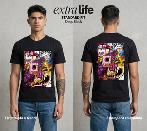 Mar de los Piratas | Emperatriz del Azúcar #04608 - Playera Standard Fit | Deep Black - Foto en modelo