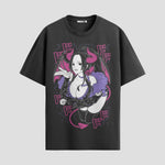 Playera urbana de anime y gaming ExtraLife MX, corte Standard Fit unisex ligero y transpirable en color Deep Black y Pure White, ropa de uso diario para gym y casual.
