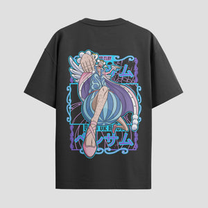 Playera urbana de anime y gaming ExtraLife MX, corte Standard Fit unisex ligero y transpirable en color Deep Black y Pure White, ropa de uso diario para gym y casual.