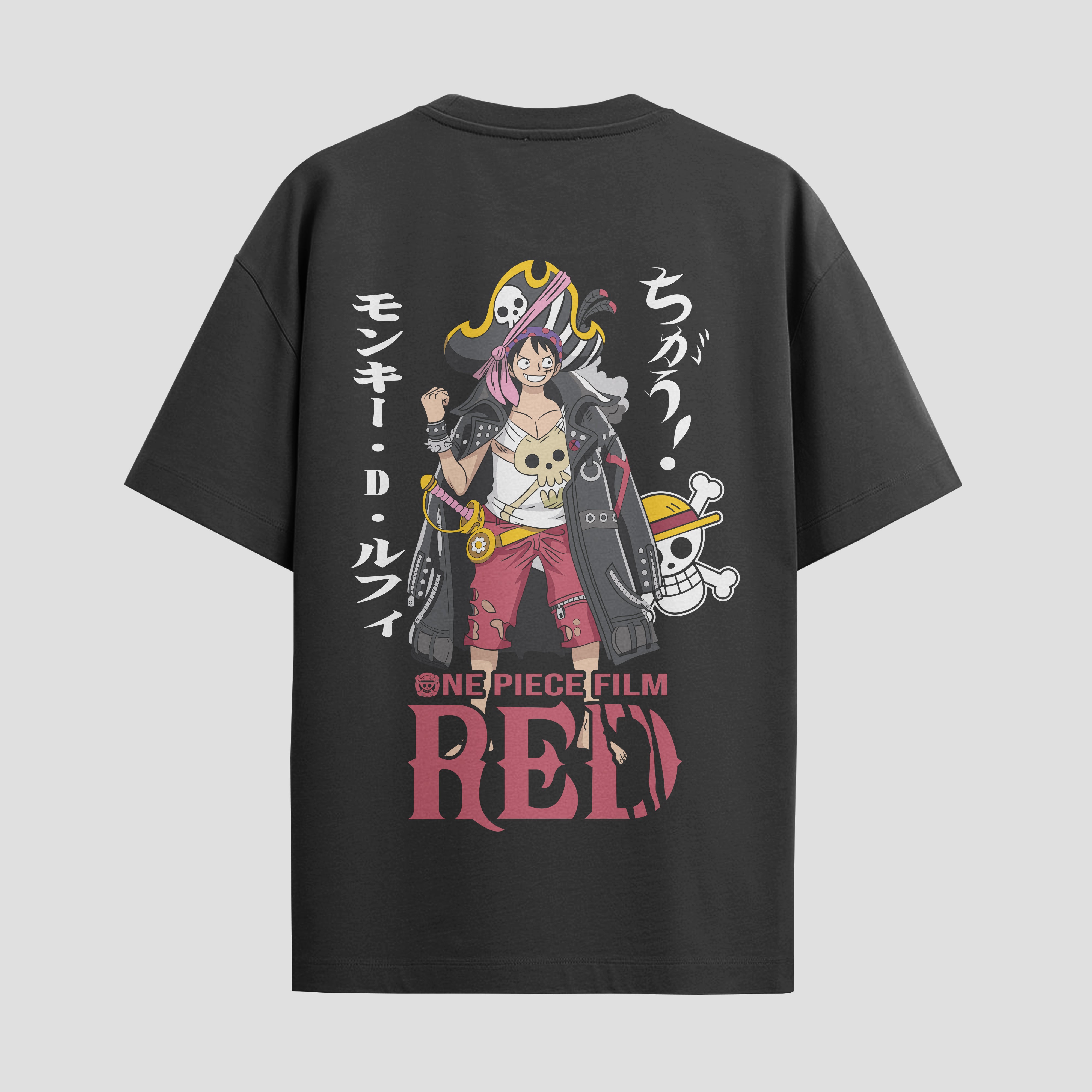 Playera urbana de anime y gaming ExtraLife MX, corte Standard Fit unisex ligero y transpirable en color Deep Black y Pure White, ropa de uso diario para gym y casual.