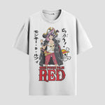 Playera urbana de anime y gaming ExtraLife MX, corte Standard Fit unisex ligero y transpirable en color Deep Black y Pure White, ropa de uso diario para gym y casual.
