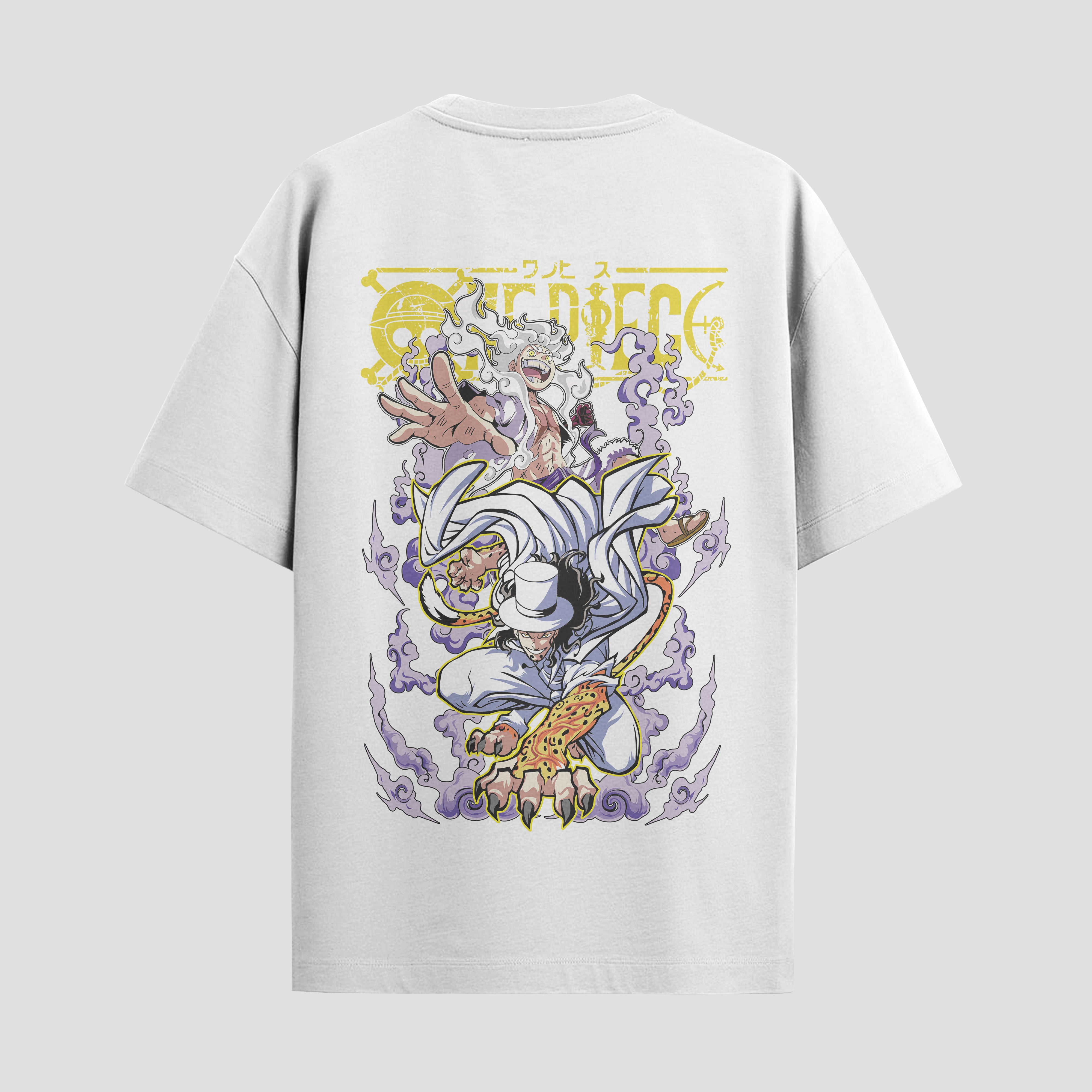 Playera urbana de anime y gaming ExtraLife MX, corte Standard Fit unisex ligero y transpirable en color Deep Black y Pure White, ropa de uso diario para gym y casual.
