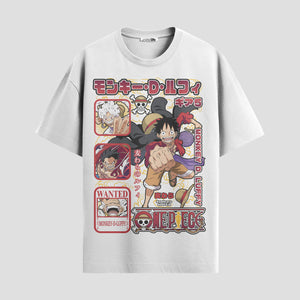 Playera urbana de anime y gaming ExtraLife MX, corte Standard Fit unisex ligero y transpirable en color Deep Black y Pure White, ropa de uso diario para gym y casual.