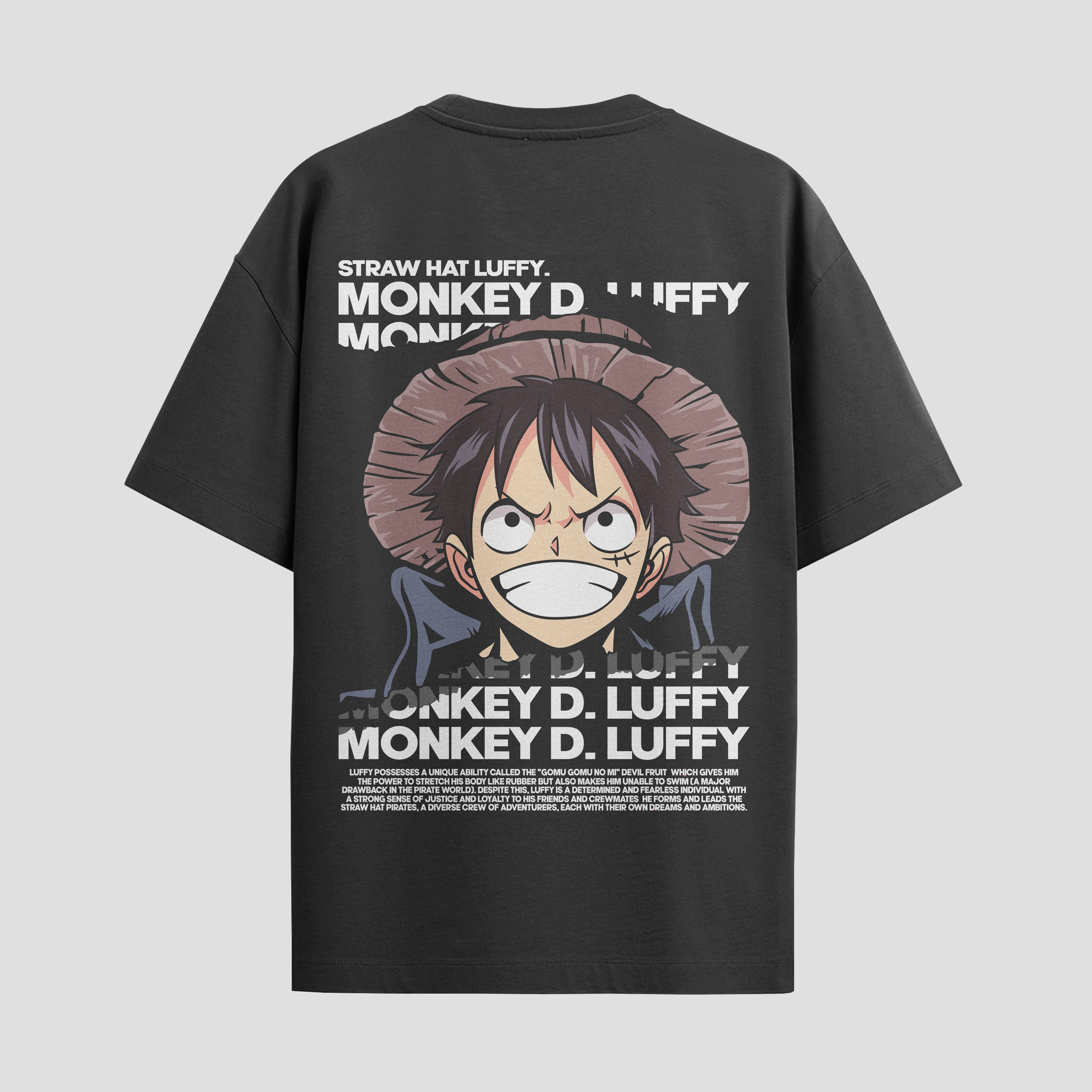 Playera urbana de anime y gaming ExtraLife MX, corte Standard Fit unisex ligero y transpirable en color Deep Black y Pure White, ropa de uso diario para gym y casual.