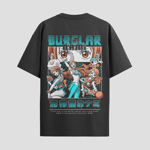 Playera urbana de anime y gaming ExtraLife MX, corte Standard Fit unisex ligero y transpirable en color Deep Black y Pure White, ropa de uso diario para gym y casual.