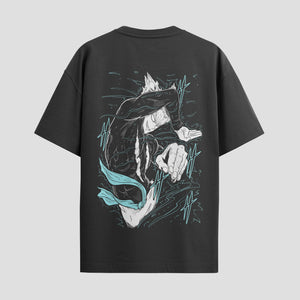 Playera urbana de anime y gaming ExtraLife MX, corte Standard Fit unisex ligero y transpirable en color Deep Black y Pure White, ropa de uso diario para gym y casual.