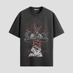 Playera urbana de anime y gaming ExtraLife MX, corte Standard Fit unisex ligero y transpirable en color Deep Black y Pure White, ropa de uso diario para gym y casual.