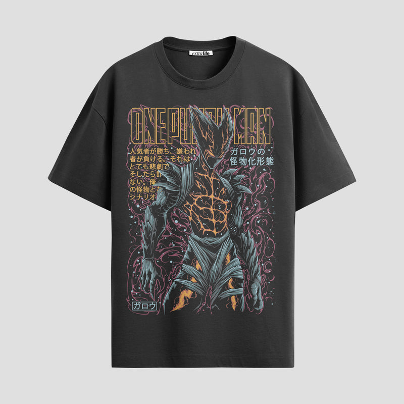 Playera urbana de anime y gaming ExtraLife MX, corte Standard Fit unisex ligero y transpirable en color Deep Black y Pure White, ropa de uso diario para gym y casual.