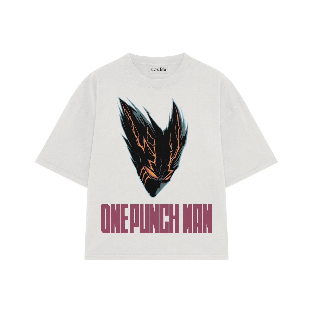 Playera streetwear premium de anime y gaming ExtraLife MX, corte oversized drop shoulder ligero y fresco en color Deep Black y Off-White, moda urbana mexicana de culto.
