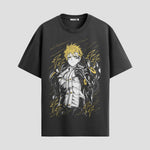 Playera urbana de anime y gaming ExtraLife MX, corte Standard Fit unisex ligero y transpirable en color Deep Black y Pure White, ropa de uso diario para gym y casual.