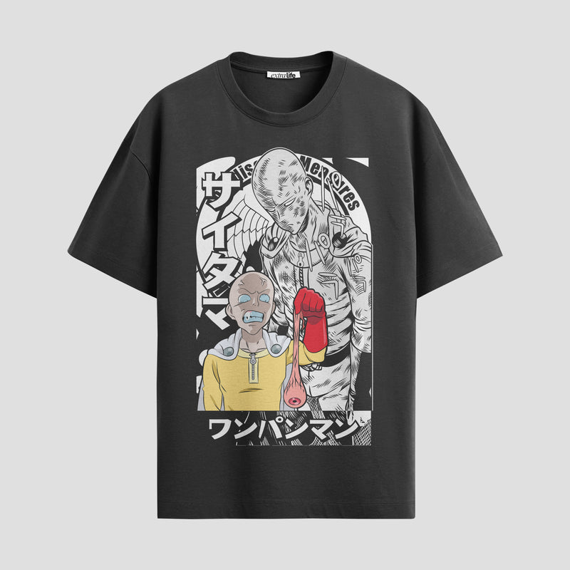 Playera urbana de anime y gaming ExtraLife MX, corte Standard Fit unisex ligero y transpirable en color Deep Black y Pure White, ropa de uso diario para gym y casual.