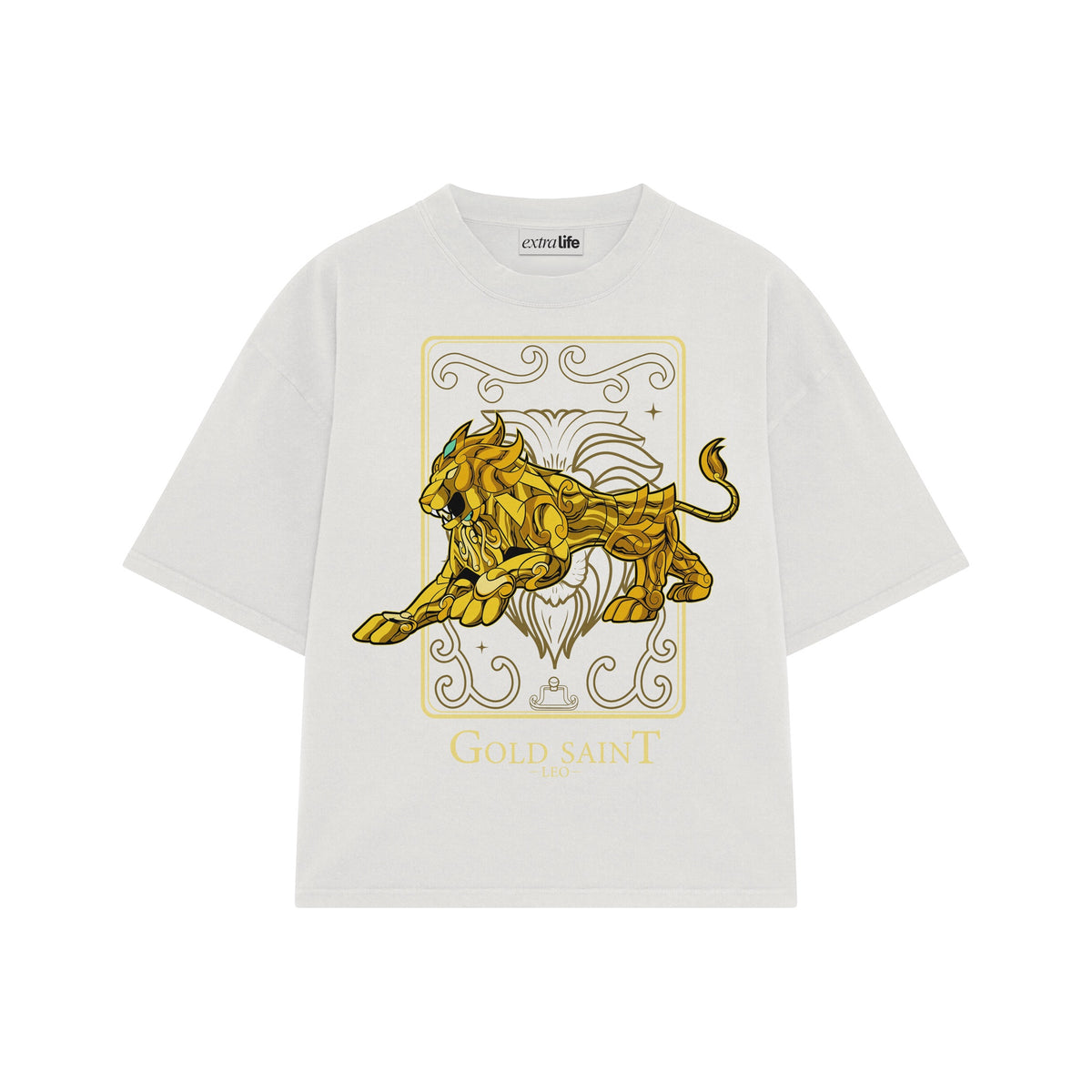 Playera streetwear premium de anime y gaming ExtraLife MX, corte oversized drop shoulder ligero y fresco en color Deep Black y Off-White, moda urbana mexicana de culto.