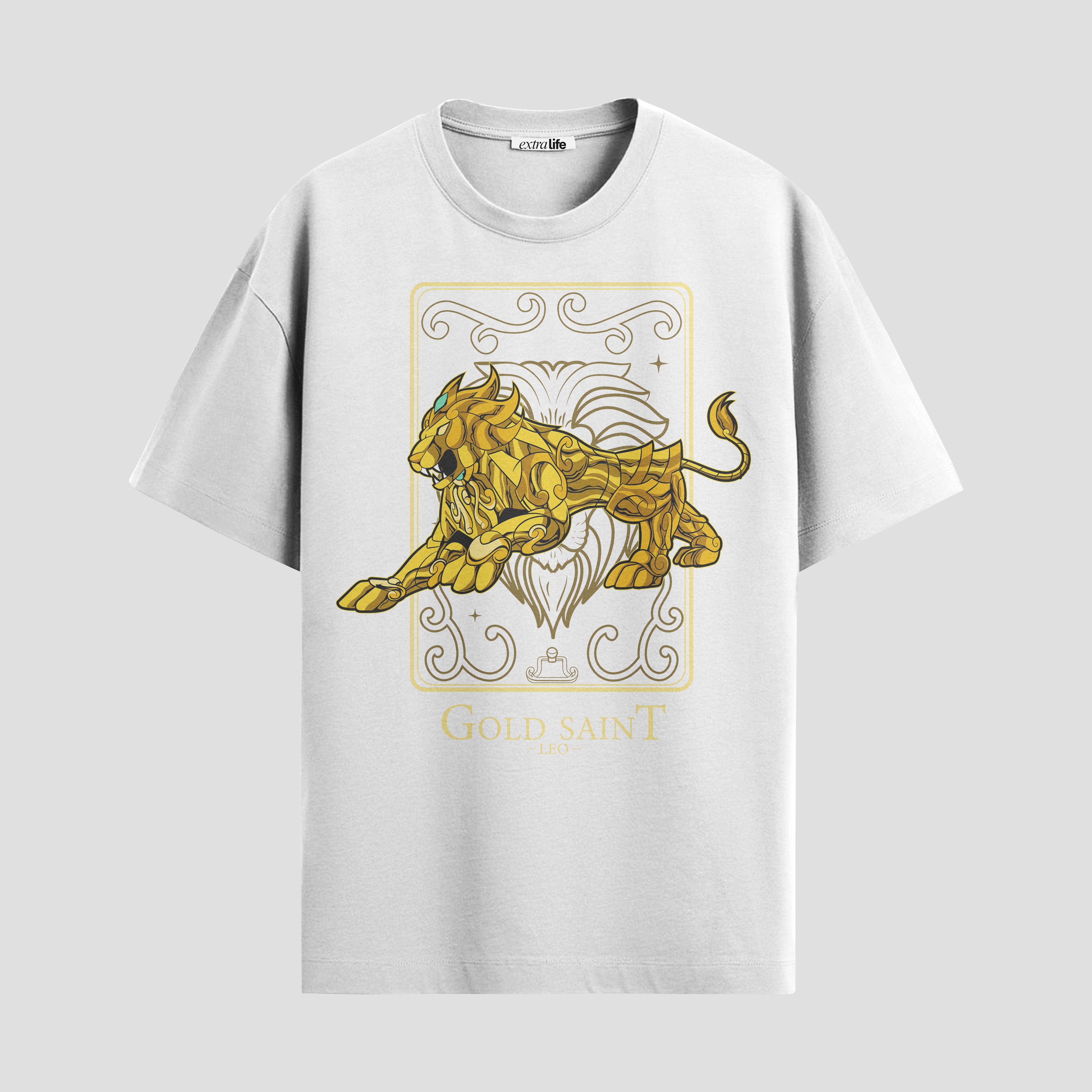 Playera urbana de anime y gaming ExtraLife MX, corte Standard Fit unisex ligero y transpirable en color Deep Black y Pure White, ropa de uso diario para gym y casual.
