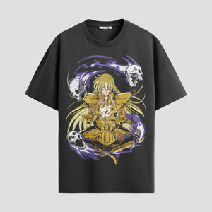 Playera urbana de anime y gaming ExtraLife MX, corte Standard Fit unisex ligero y transpirable en color Deep Black y Pure White, ropa de uso diario para gym y casual.