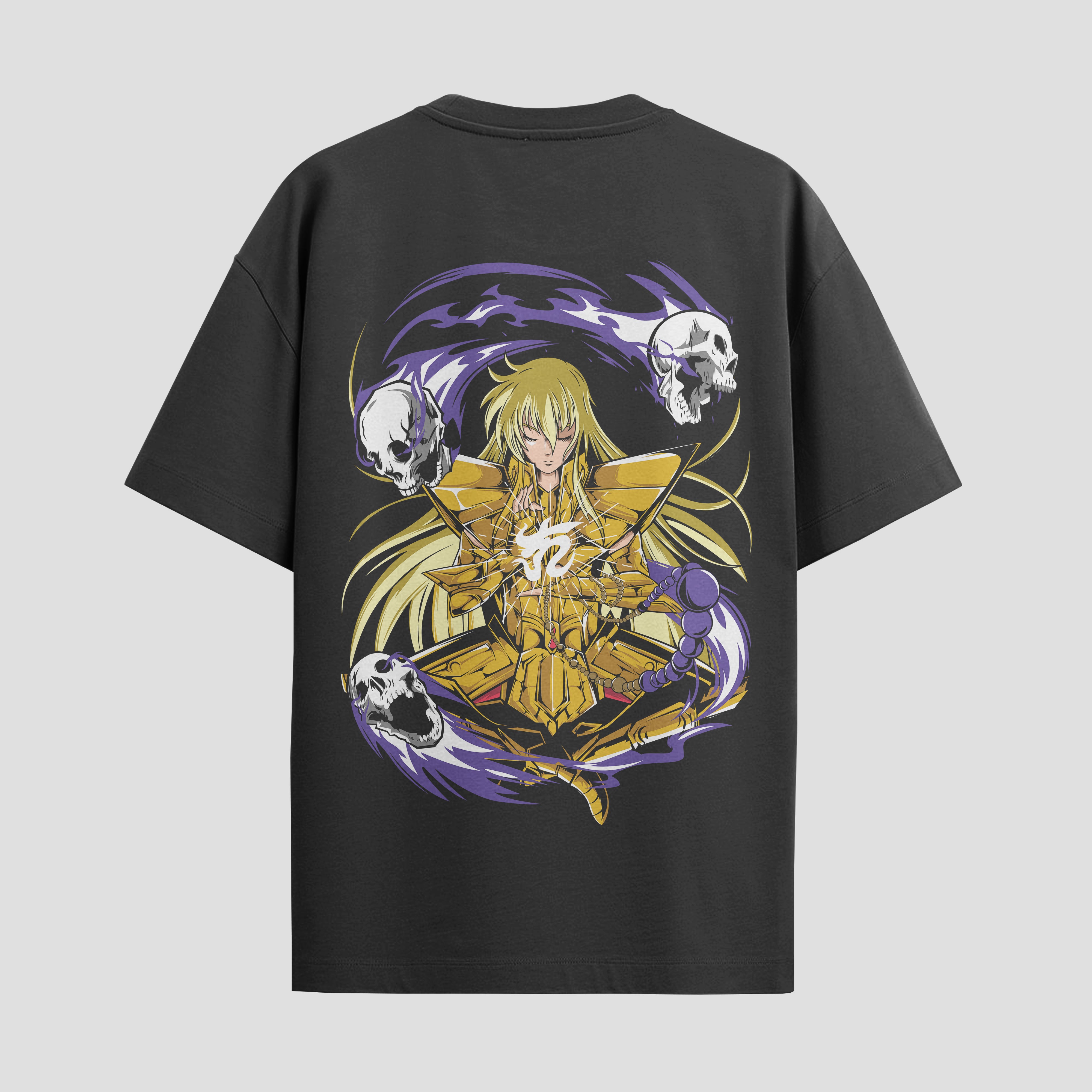 Playera urbana de anime y gaming ExtraLife MX, corte Standard Fit unisex ligero y transpirable en color Deep Black y Pure White, ropa de uso diario para gym y casual.