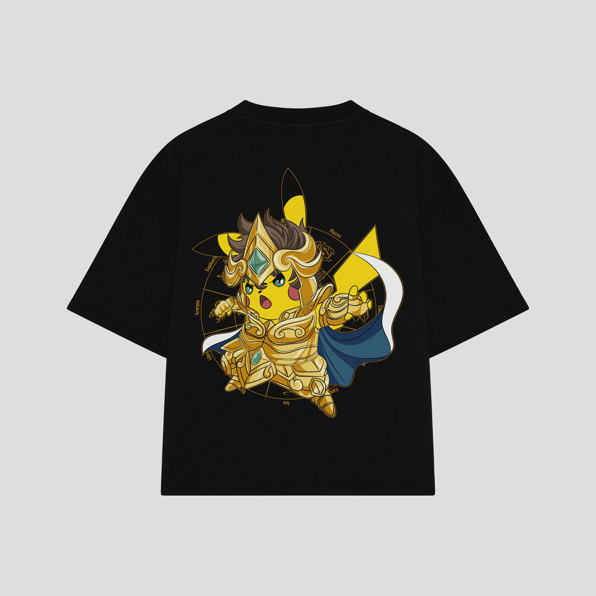 Playera streetwear premium de anime y gaming ExtraLife MX, corte oversized drop shoulder ligero y fresco en color Deep Black y Off-White, moda urbana mexicana de culto.