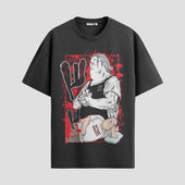 Playera urbana de anime y gaming ExtraLife MX, corte Standard Fit unisex ligero y transpirable en color Deep Black y Pure White, ropa de uso diario para gym y casual.