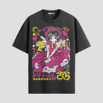 Playera urbana de anime y gaming ExtraLife MX, corte Standard Fit unisex ligero y transpirable en color Deep Black y Pure White, ropa de uso diario para gym y casual.