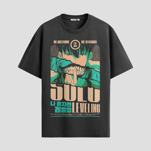 Playera urbana de anime y gaming ExtraLife MX, corte Standard Fit unisex ligero y transpirable en color Deep Black y Pure White, ropa de uso diario para gym y casual.