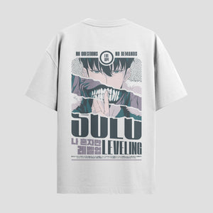 Playera urbana de anime y gaming ExtraLife MX, corte Standard Fit unisex ligero y transpirable en color Deep Black y Pure White, ropa de uso diario para gym y casual.