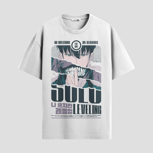 Playera urbana de anime y gaming ExtraLife MX, corte Standard Fit unisex ligero y transpirable en color Deep Black y Pure White, ropa de uso diario para gym y casual.