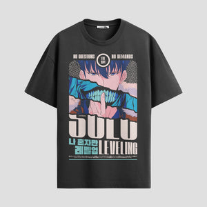 Playera urbana de anime y gaming ExtraLife MX, corte Standard Fit unisex ligero y transpirable en color Deep Black y Pure White, ropa de uso diario para gym y casual.