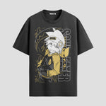 Playera urbana de anime y gaming ExtraLife MX, corte Standard Fit unisex ligero y transpirable en color Deep Black y Pure White, ropa de uso diario para gym y casual.