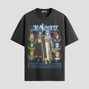 Playera urbana de anime y gaming ExtraLife MX, corte Standard Fit unisex ligero y transpirable en color Deep Black y Pure White, ropa de uso diario para gym y casual.