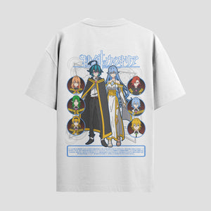 Playera urbana de anime y gaming ExtraLife MX, corte Standard Fit unisex ligero y transpirable en color Deep Black y Pure White, ropa de uso diario para gym y casual.