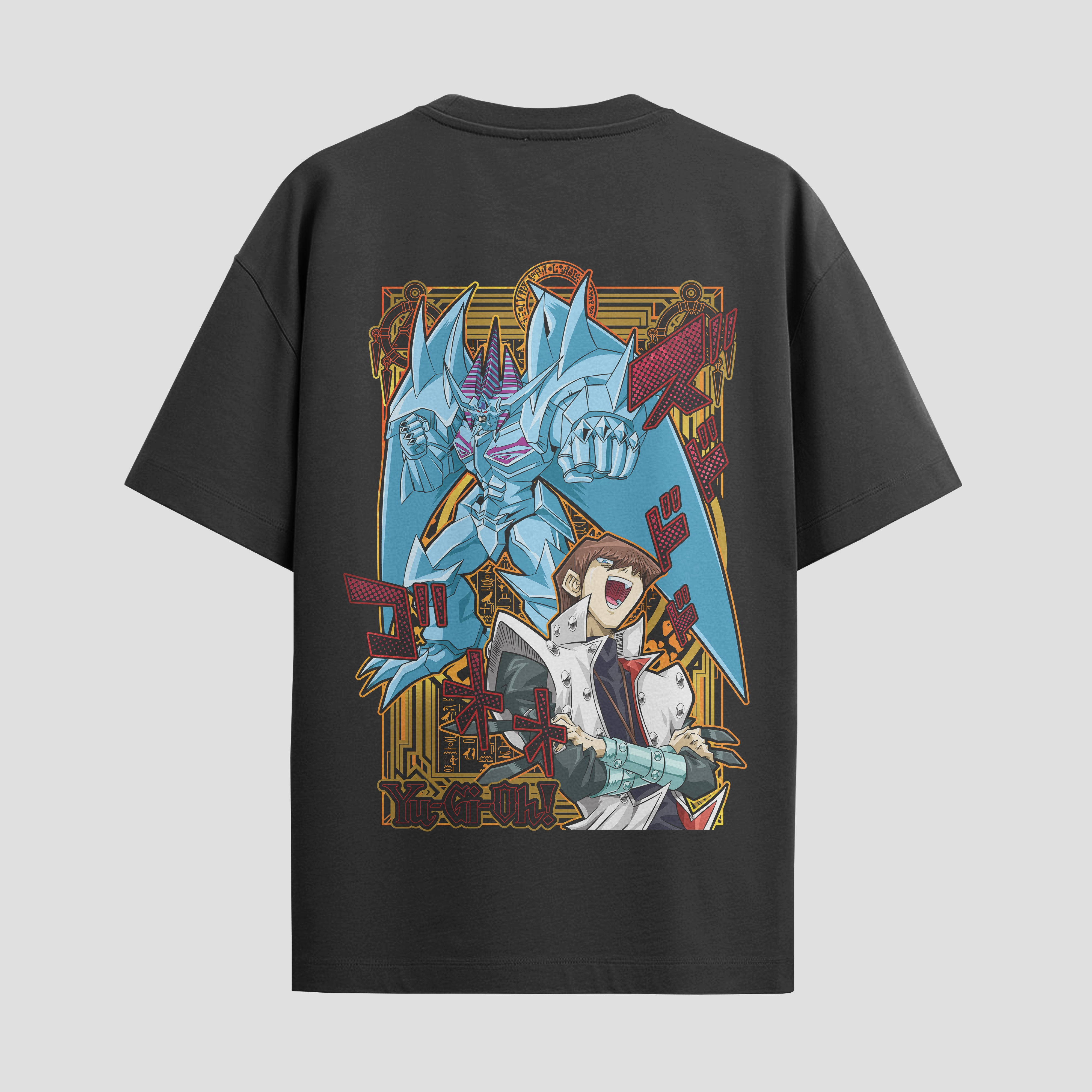 Playera urbana de anime y gaming ExtraLife MX, corte Standard Fit unisex ligero y transpirable en color Deep Black y Pure White, ropa de uso diario para gym y casual.