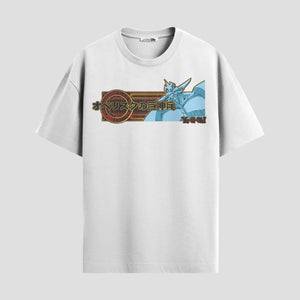 Playera urbana de anime y gaming ExtraLife MX, corte Standard Fit unisex ligero y transpirable en color Deep Black y Pure White, ropa de uso diario para gym y casual.