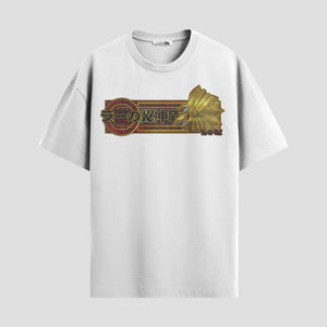 Playera urbana de anime y gaming ExtraLife MX, corte Standard Fit unisex ligero y transpirable en color Deep Black y Pure White, ropa de uso diario para gym y casual.